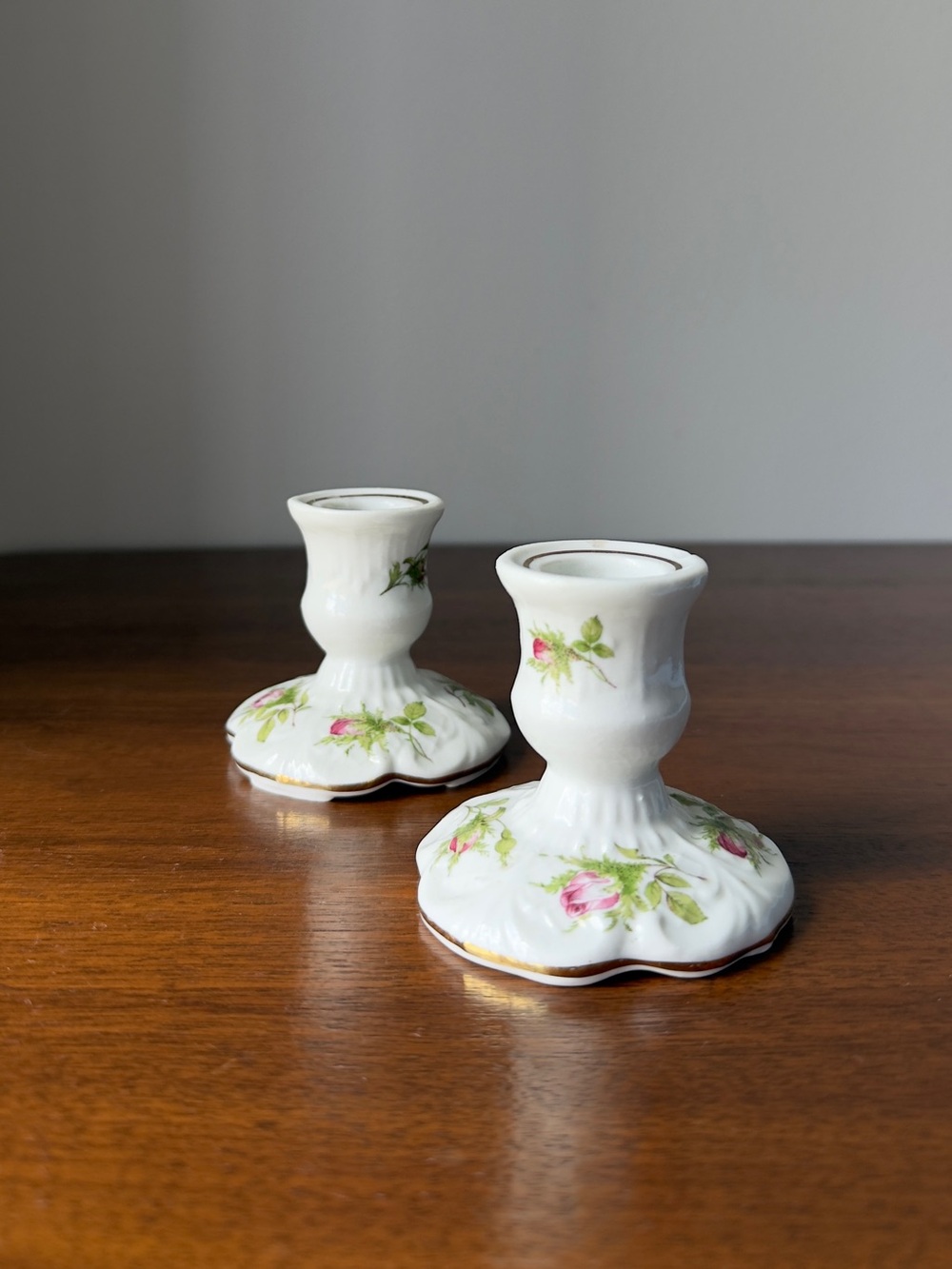 Pair of candleholders